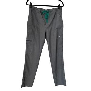 Figs Technical Collection Pants Mens M Cairo Gray Cargo Scrub Drawstring Bottoms